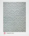 Exquisite Rugs X The Met Bargello Hand-tufted Light Blue Rug, 5' X 8' In Light Blue