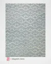 Exquisite Rugs X The Met Bargello Hand-tufted Light Blue Rug, 9' X 12' In Light Blue