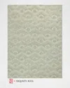 Exquisite Rugs X The Met Bargello Hand-tufted Light Green Rug, 10' X 14' In Light Green