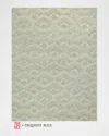 Exquisite Rugs X The Met Bargello Hand-tufted Light Green Rug, 5' X 8' In Light Green
