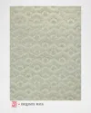 Exquisite Rugs X The Met Bargello Hand-tufted Light Green Rug, 8' X 10' In Light Green