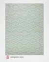 Exquisite Rugs X The Met Bargello Hand-tufted Turquoise Rug, 10' X 14' In Turquoise
