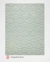 Exquisite Rugs X The Met Bargello Hand-tufted Turquoise Rug, 8' X 10' In Turquoise