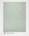 Exquisite Rugs X The Met Bargello Hand-tufted Turquoise Rug, 9' X 12' In Turquoise