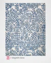 Exquisite Rugs X The Met Botanica Hand-tufted Blue/ivory Rug, 5' X 8' In Blue/ivory