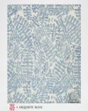 Exquisite Rugs X The Met Botanica Hand-tufted Light Blue/ivory Rug, 5' X 8' In Light Blue/ivory