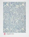 Exquisite Rugs X The Met Botanica Hand-tufted Light Blue/ivory Rug, 6' X 9' In Light Blue/ivory