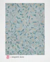 Exquisite Rugs X The Met Botanica Hand-tufted Turquoise Rug, 8' X 10' In Turquoise/ivory/multi