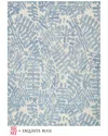 Exquisite Rugs X The Met Botanica Wool Area Rug In Blue