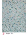 Exquisite Rugs X The Met Botanica Wool Area Rug In Blue