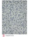 Exquisite Rugs X The Met Botanica Wool Area Rug In Blue