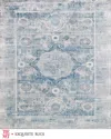 Exquisite Rugs X The Met Legacy Power Loomed Blue & Ivory Rug, 12' X 15' In Blue/ivory