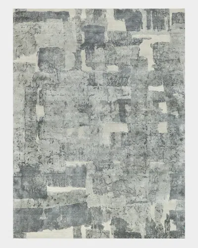 Exquisite Rugs X The Met Papyrus Gray Wool/bamboo Silk Handloomed Area Rug