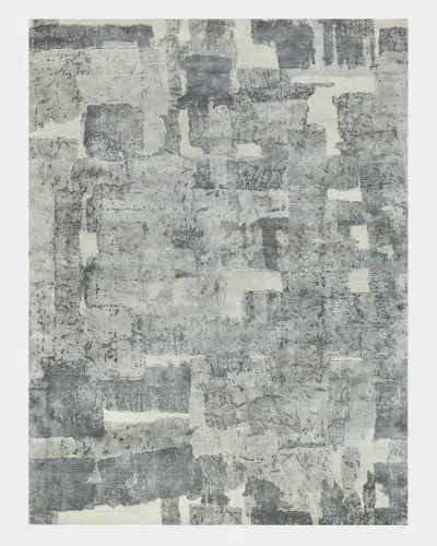 Exquisite Rugs X The Met Papyrus Gray Wool/bamboo Silk Handloomed Area Rug