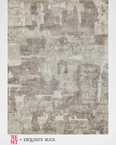 Exquisite Rugs X The Met Papyrus Hand-loomed Beige Rug, 9' X 12'
