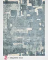 Exquisite Rugs X The Met Papyrus Hand-loomed Blue Rug, 10' X 14'