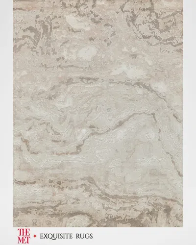 Exquisite Rugs X The Met Saccara Hand-loomed Beige Rug, 6' X 9'
