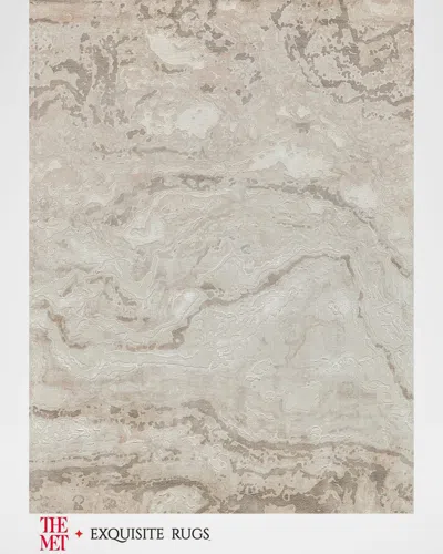 Exquisite Rugs X The Met Saccara Hand-loomed Beige Rug, 9' X 12'