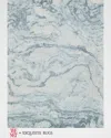 Exquisite Rugs X The Met Saccara Hand-loomed Blue Rug, 6' X 9'