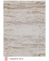 Exquisite Rugs X The Met Travertine Wool-blend Area Rug In Gray