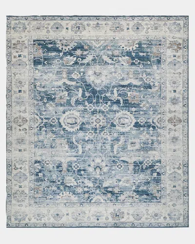 Exquisite Rugs X The Met Vintage Looms Blue/beige Polyester Powerloom Area Rug
