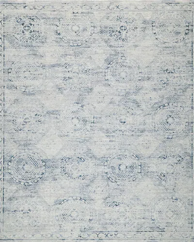 Exquisite Rugs X The Met Vintage Looms Light Blue/blue Polyester Powerloom Area Rug