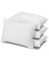 EXQUISITE SIGNATURE PLUSH FIRM ALLERGY-RESISTANT DOWN ALTERNATIVE SIDE/BACK SLEEPER PILLOW, SET OF 4