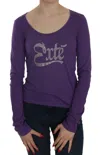Exte Crystal Embellished U-neck Blouse