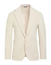 Exte Man Blazer Beige Size 46 Cotton, Polyester In White