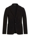 Exte Man Blazer Black Size 40 Cotton, Polyester