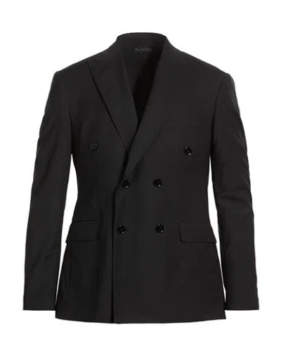 Exte Man Blazer Black Size 42 Wool