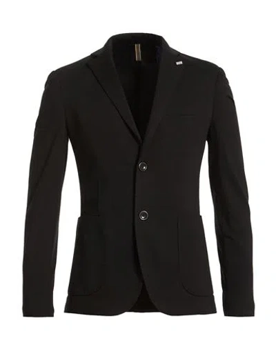 EXTE EXTE MAN BLAZER BLACK SIZE 46 RAYON, NYLON, ELASTANE