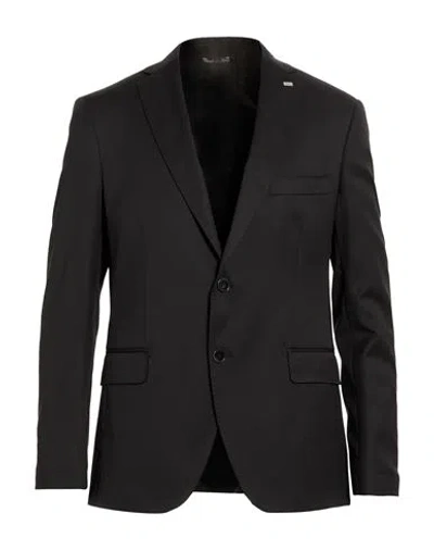 Exte Man Blazer Black Size 46 Wool