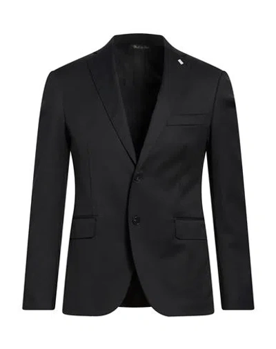 Exte Man Blazer Black Size 46 Wool
