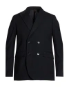 Exte Man Blazer Black Size 48 Polyester, Viscose, Elastane