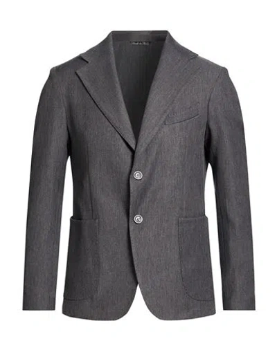 Exte Man Blazer Grey Size 44 Polyester, Viscose In Gray
