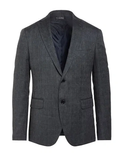 Exte Man Blazer Grey Size 44 Wool, Cotton, Linen In Gray