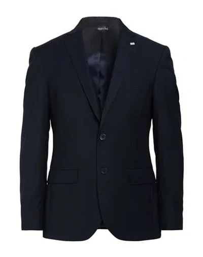 Exte Man Blazer Midnight Blue Size 42 Wool