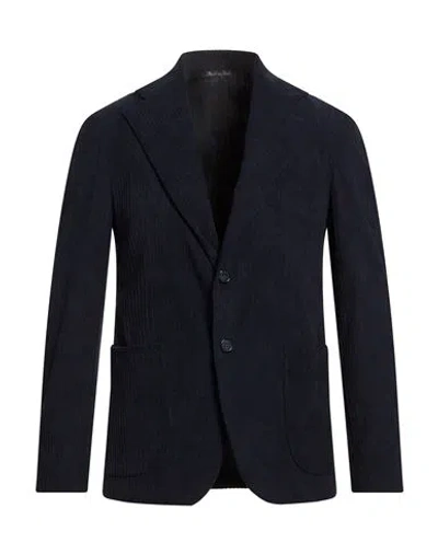 Exte Man Blazer Midnight Blue Size 44 Cotton, Polyester