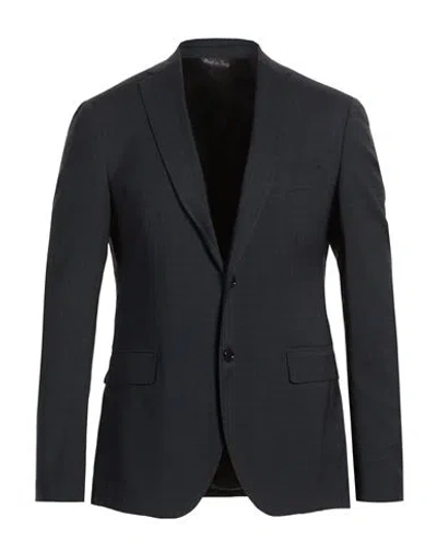 Exte Man Blazer Midnight Blue Size 44 Wool