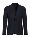 Exte Man Blazer Midnight Blue Size 48 Polyester, Viscose, Elastane In Blue