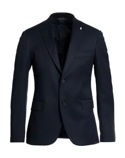 Exte Man Blazer Midnight Blue Size 48 Wool