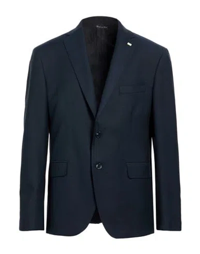 Exte Man Blazer Midnight Blue Size 48 Wool