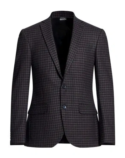 Exte Man Blazer Midnight Blue Size 48 Wool In Gray