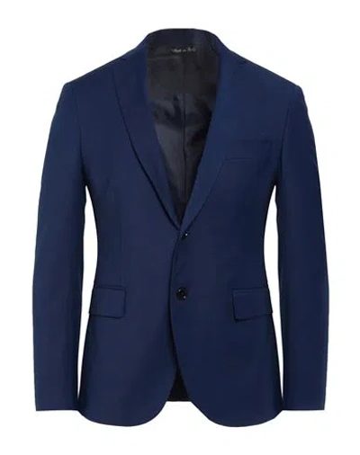 Exte Man Blazer Navy Size 48 Wool In Blue