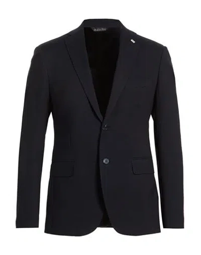 Exte Man Blazer Navy Size 48 Wool In Blue