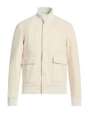 Exte Man Jacket Beige Size 42 Polyester, Cotton In Neutral