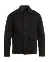 Exte Man Jacket Black Size 38 Cotton, Elastane