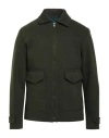 Exte Man Jacket Green Size 46 Polyester, Viscose, Wool In Multi