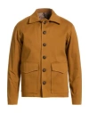 Exte Man Jacket Marigold Size 48 Cotton, Elastane In Brown